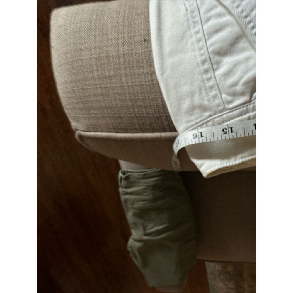 Women's American Eagle Outfitters White Ankle Cropped Pants Size 6 - Picture 7 of 8